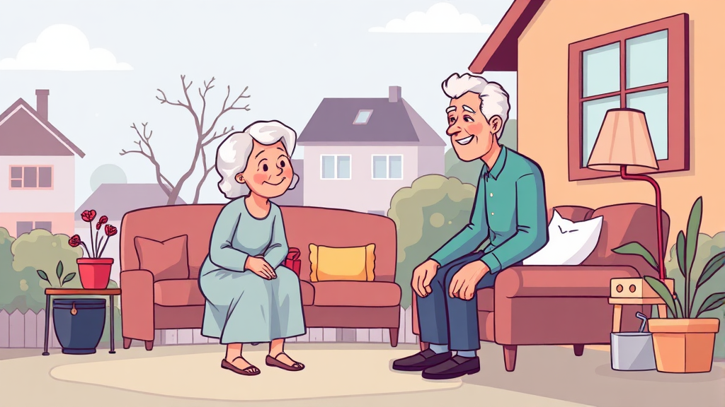 통합돌봄 서비스, 왜 필요할까요? (cartoon 스타일)