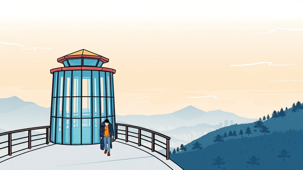 용마산 스카이워크 방문 전 필수 체크리스트 (illustration 스타일)