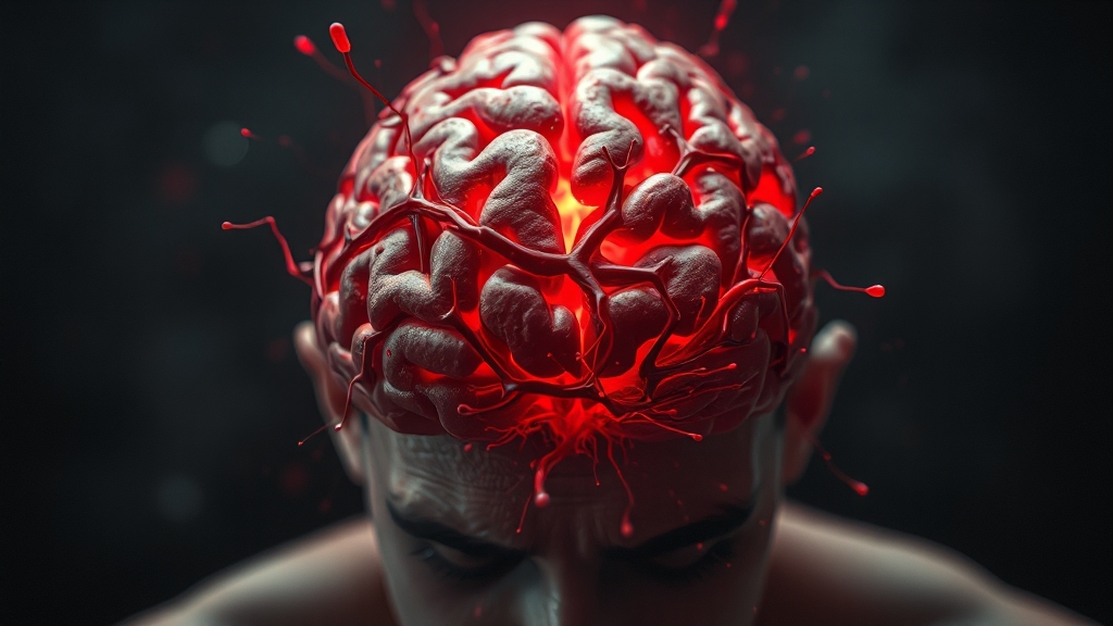 뇌출혈이란? (realistic 스타일)