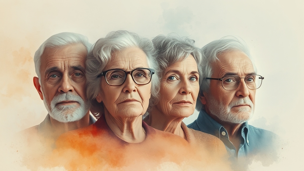 세대별 영향은? (watercolor 스타일)