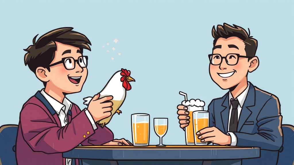 관련 기업 주가 및 시장 반응 (cartoon 스타일)