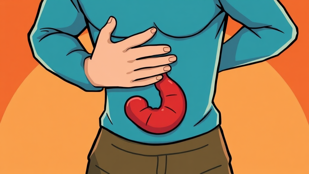 맹장염, 무엇일까요? (cartoon 스타일)