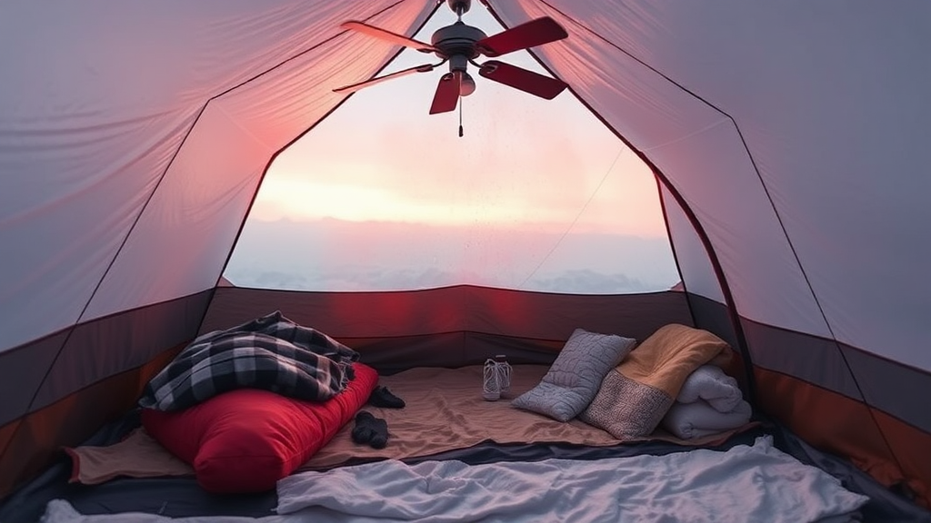 텐트 & 셸터 선택 꿀팁 (watercolor 스타일)