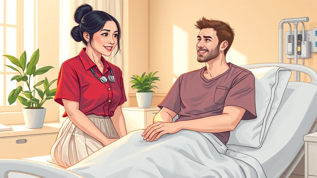 병원 동행 매니저란? (illustration 스타일)