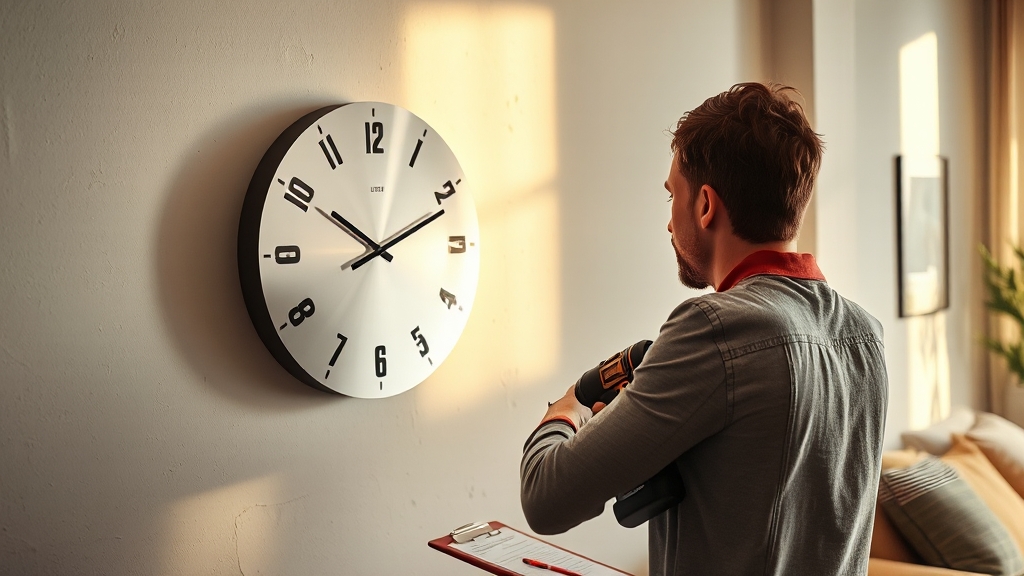 LED 벽시계, 설치 과정은 어떻게 될까? (realistic 스타일)