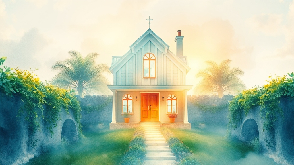 단독주택 대출 성공 금융기관 선택 (watercolor 스타일)