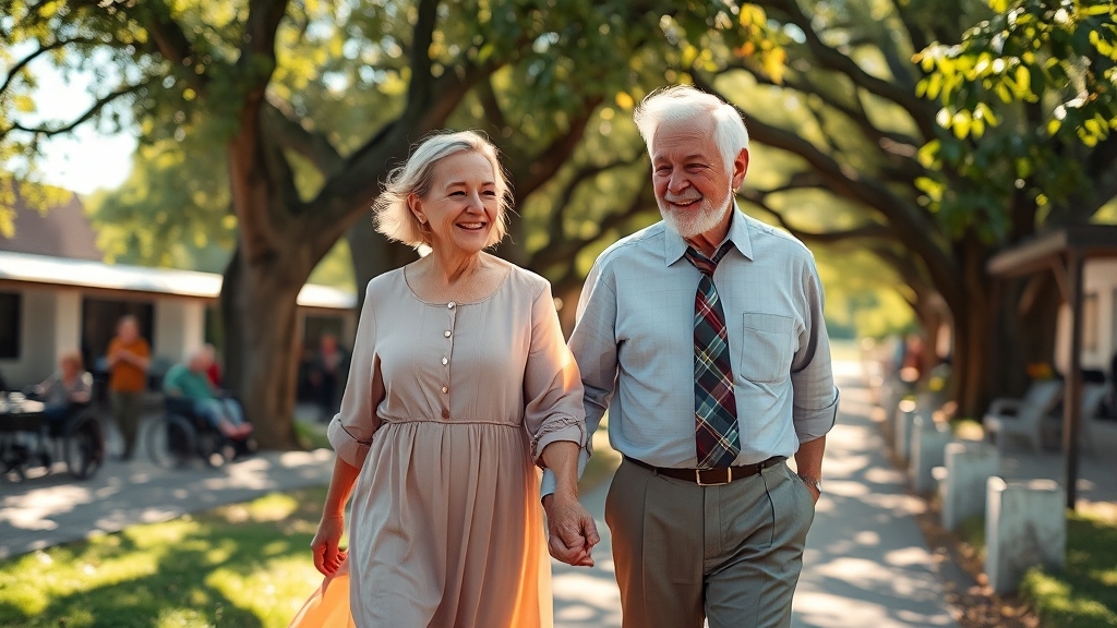 치매 환자와 가족을 위한 지원 제도 (realistic 스타일)