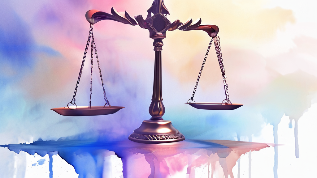 사적 제재의 위험성과 법적 쟁점 (watercolor 스타일)