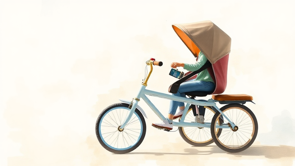 실제 사용 후기: 올보르 트라이크의 핸들링과 휴대성 (watercolor 스타일)