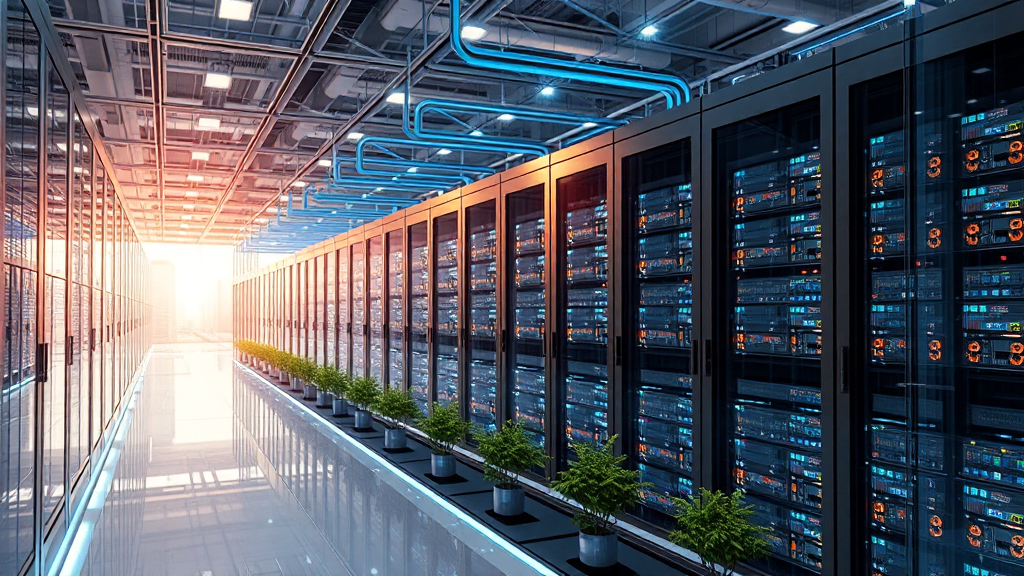 데이터센터 전력 효율화 및 투자 전략 (realistic 스타일)