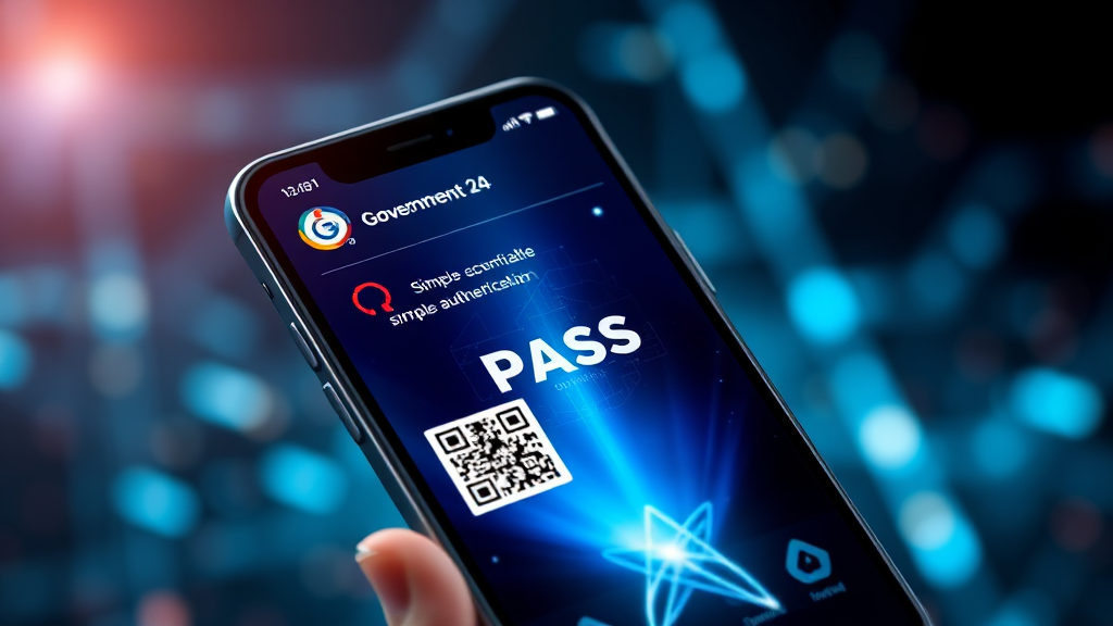 모바일 신분증이란? (realistic 스타일)