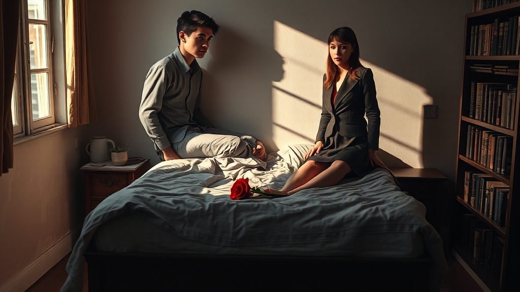 반복되는 꿈: 무시할 수 없는 경고 (realistic 스타일)