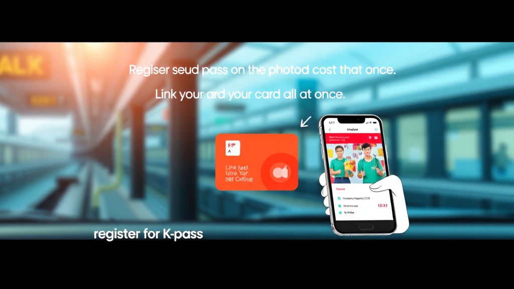 K패스 등록, 어렵지 않아요: 간편 등록 방법 (realistic 스타일)