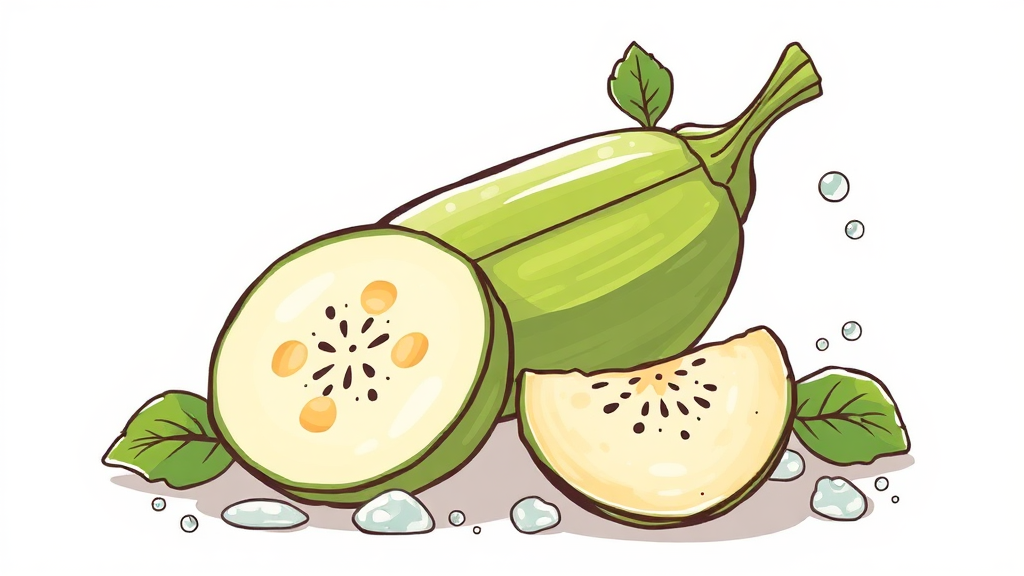 히카마의 영양 성분 (illustration 스타일)