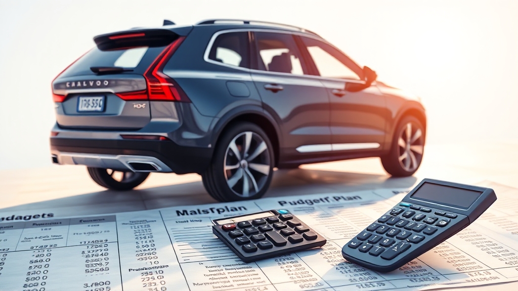 XC60 신차 구매 예산 계획 (realistic 스타일)