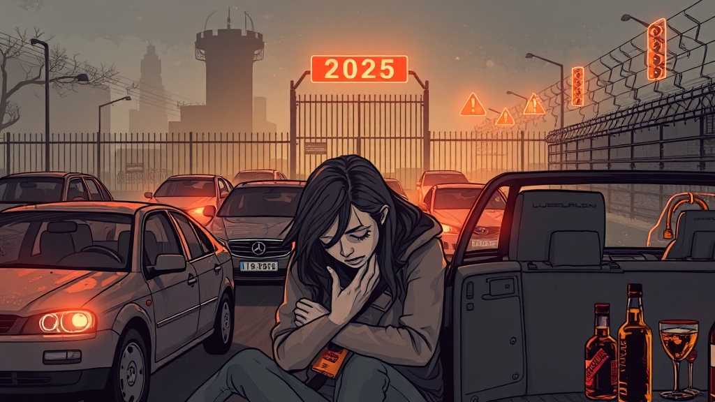 2025년 처벌 강화 (illustration 스타일)
