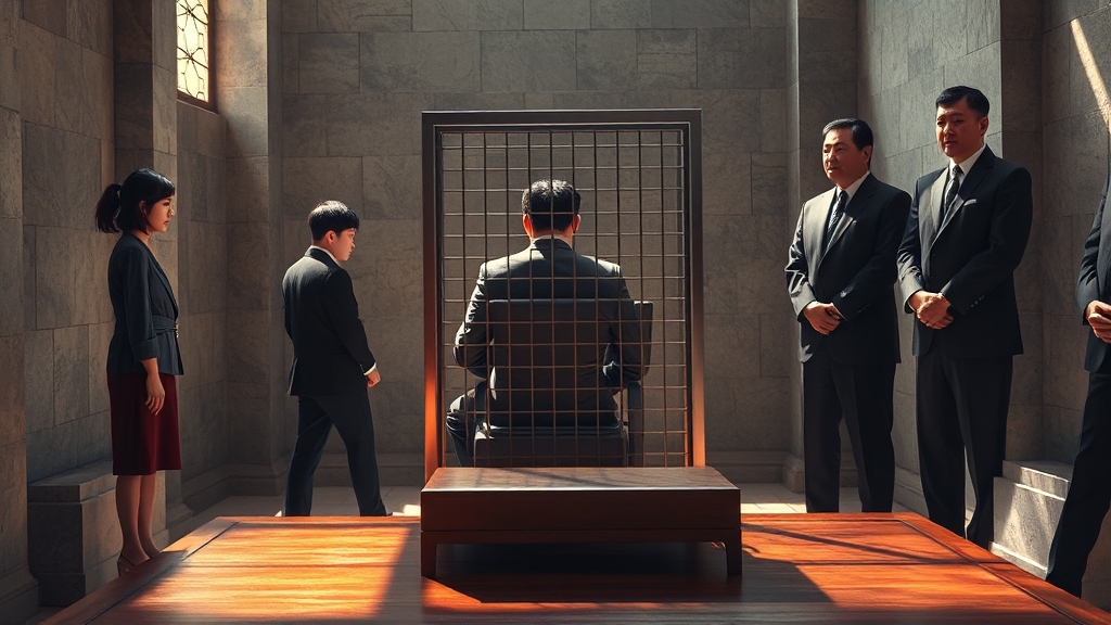 정치 및 사회 이슈: ‘집사게이트’ 수사 상황 및 정치권 주요 사건 (realistic 스타일)