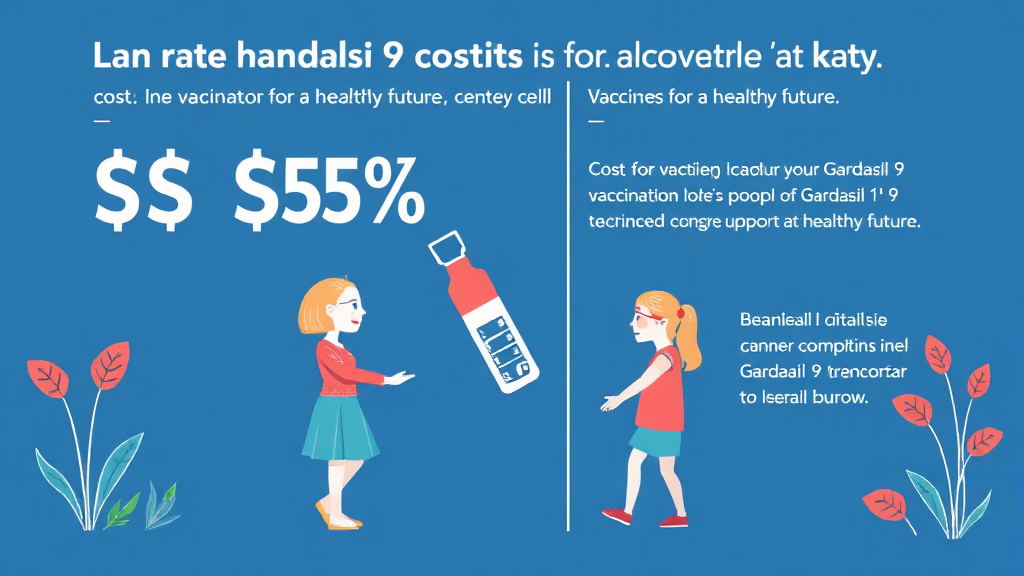가다실 9가 접종, 비용과 지원 혜택 알아보기 (illustration 스타일)