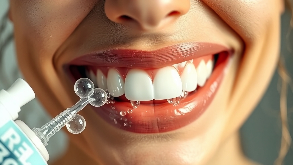 미백 효과 및 과산화수소 함량 (realistic 스타일)