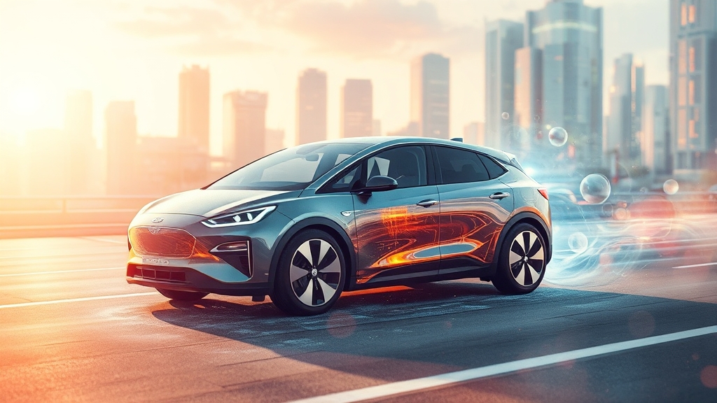 미래 성장 동력: 전동화 사업 (watercolor 스타일)