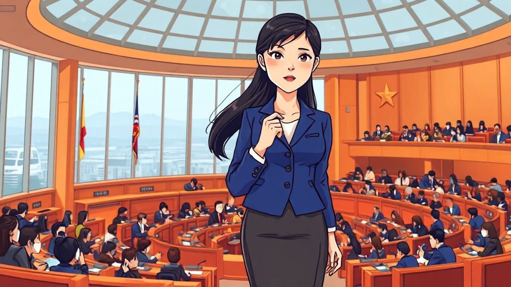 강미정 프로필 및 기본 정보 (cartoon 스타일)