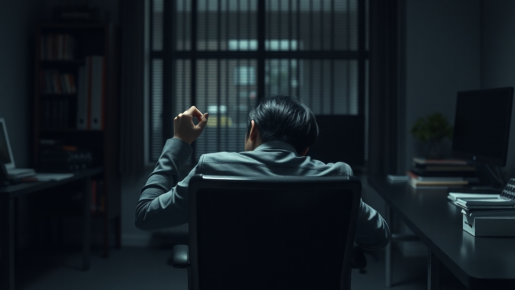 번아웃 vs 우울증 차이점 (realistic 스타일)