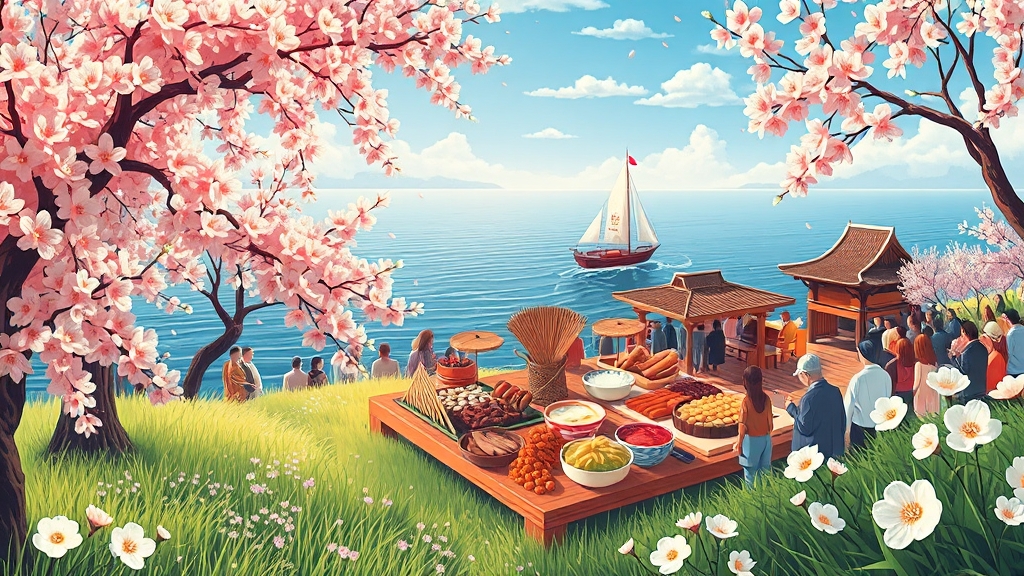 전남 축제, 왜 특별할까? (illustration 스타일)