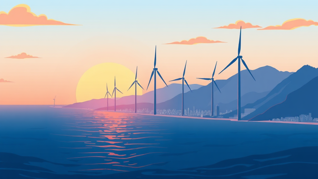 풍력발전 시장, 얼마나 성장할까? (illustration 스타일)