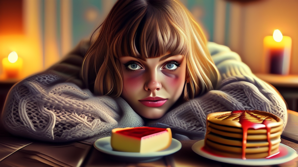 스트레스, 피로, 혈당 변화: 저녁 폭식을 유발하는 숨겨진 요인들 (realistic 스타일)