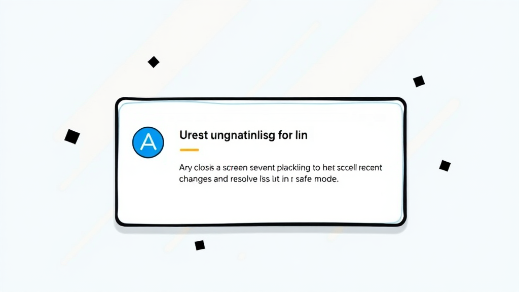 블루스크린 발생 시 초기 대응법 (cartoon 스타일)