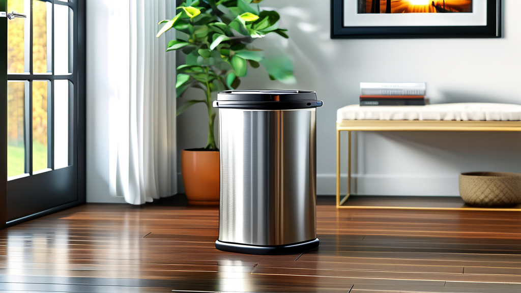 현명한 쓰레기통 선택으로 깔끔한 공간 만들기 (realistic 스타일)