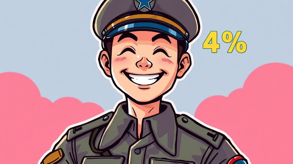2025년 군인 수당 & 인상률 (cartoon 스타일)
