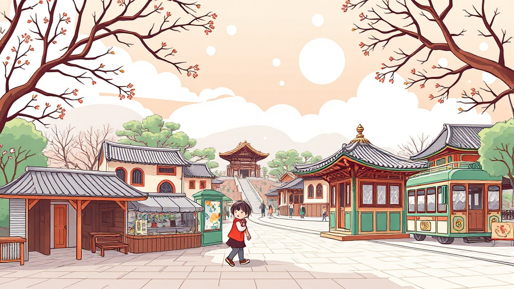 루덴시아 주변 가볼 만한 곳 (illustration 스타일)