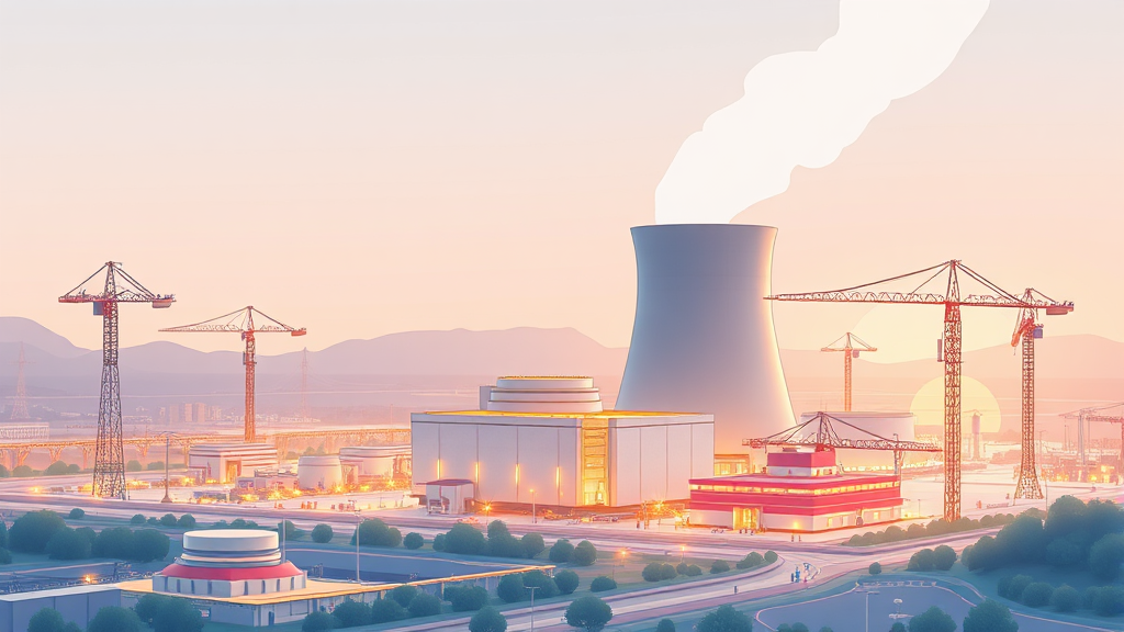 2026 원자력 발전 투자 전망 (illustration 스타일)