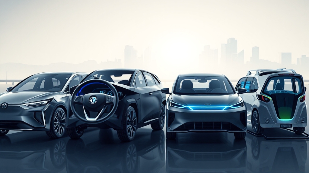 BYD 전기차 모델별 특징 및 가격 비교 (illustration 스타일)