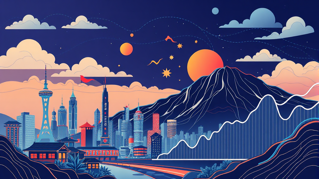 시장 흐름을 읽는 열쇠: 투자 심리와 대외 변수 점검 (illustration 스타일)