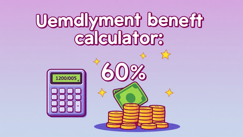 실업급여, 얼마나 받을 수 있나요? (cartoon 스타일)