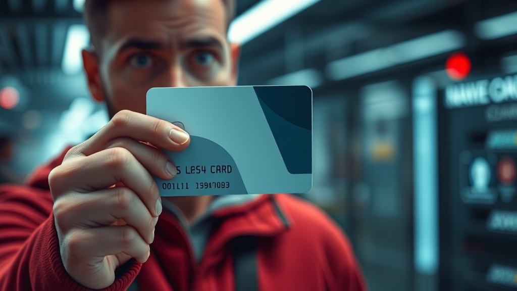 카드 분실 시 대처 (realistic 스타일)