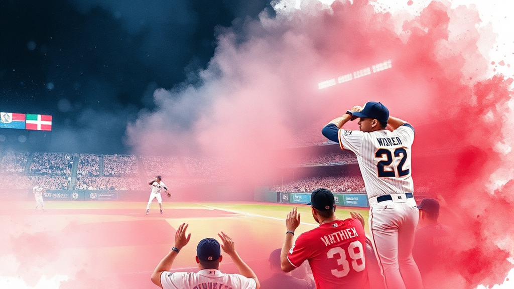 2026 WBC 8강 대진표 및 일정 (watercolor 스타일)