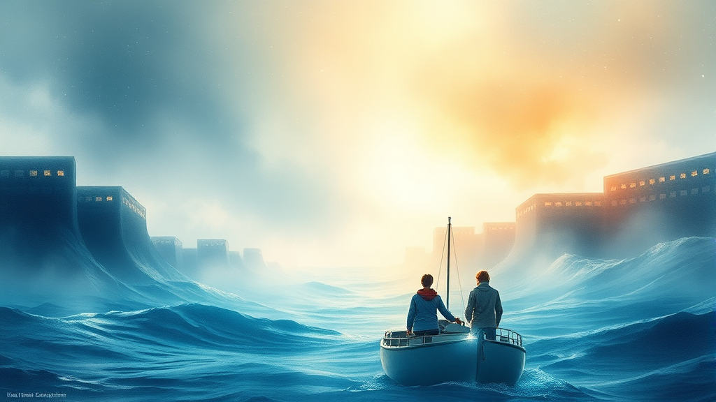 AI, 미래를 함께 준비해요 (watercolor 스타일)