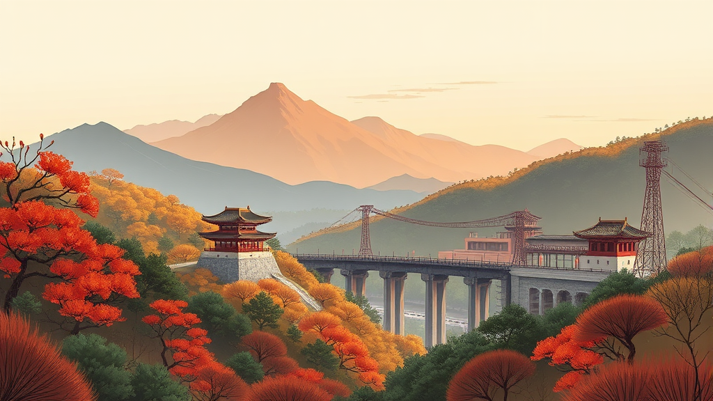 주변 관광 명소 (illustration 스타일)