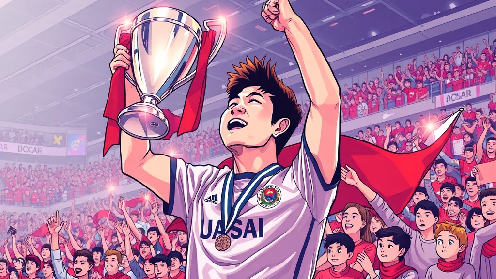 손흥민, 유로파리그 핵심 역할과 기대 (illustration 스타일)