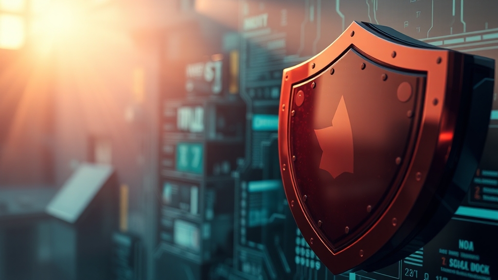 클라우드플레어의 역할과 중요성 (realistic 스타일)