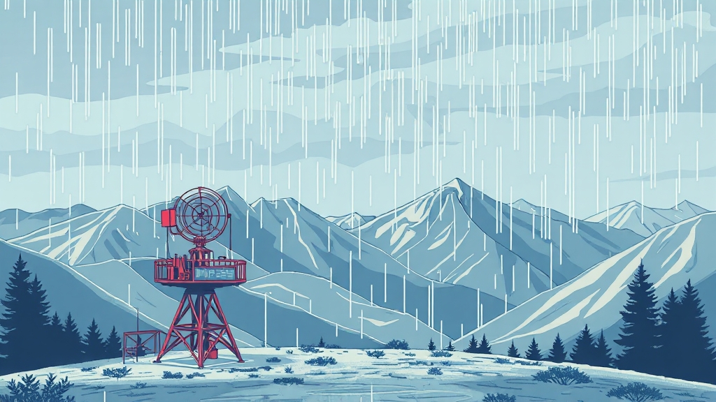 레이더 영상 해석 시 주의사항 (illustration 스타일)