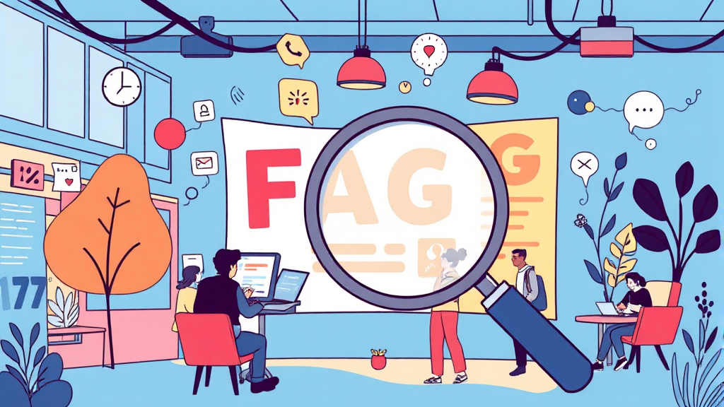 궁금증 해결! FAQ (illustration 스타일)