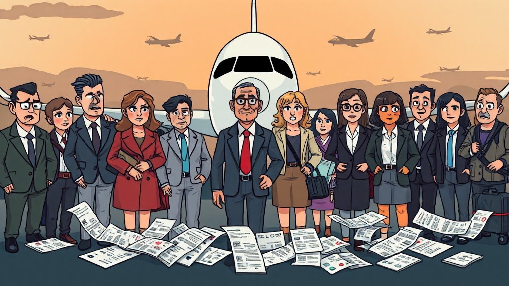 제주도 비행기 결항 대처법: 날씨 영향부터 보상 절차까지 (2025최신) 4 결항 시, 어떻게 대처해야 할까? (cartoon 스타일)