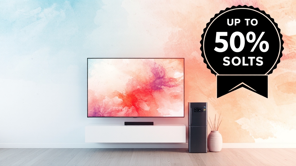 할인 혜택 및 제품 (watercolor 스타일)