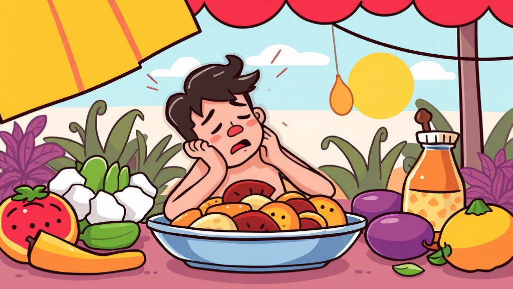 장염이란 무엇일까요? (cartoon 스타일)