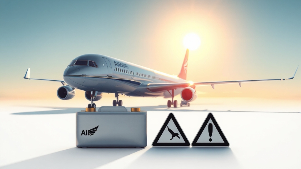 항공사별 보조배터리 규정 비교 (realistic 스타일)