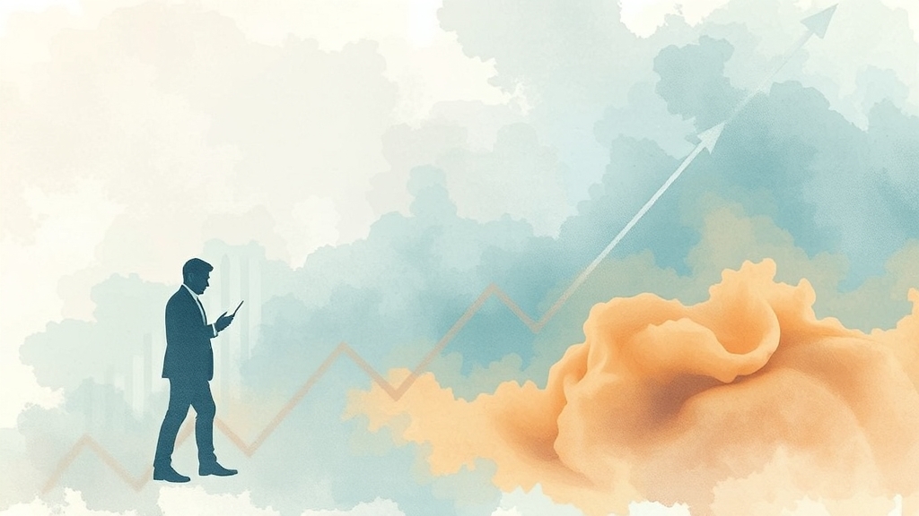 주가 결정, 수요와 공급의 법칙 (watercolor 스타일)